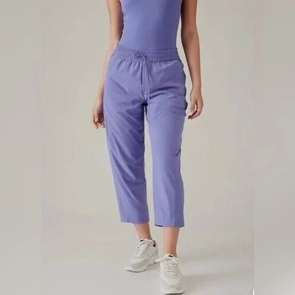 Athleta Arrival Pants in Dark Adonis Blue Size 14 - Picture 1 of 12